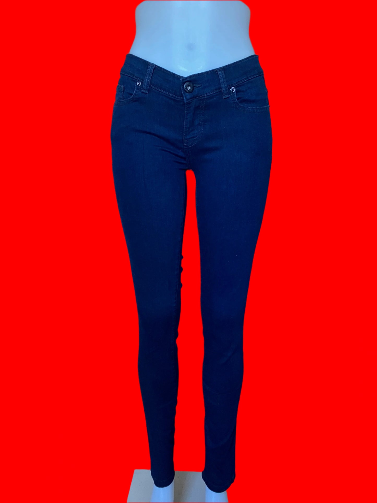 Guess Starlet Skinny Jeans Dark Navy In Excellent Condition - Size: 28/32