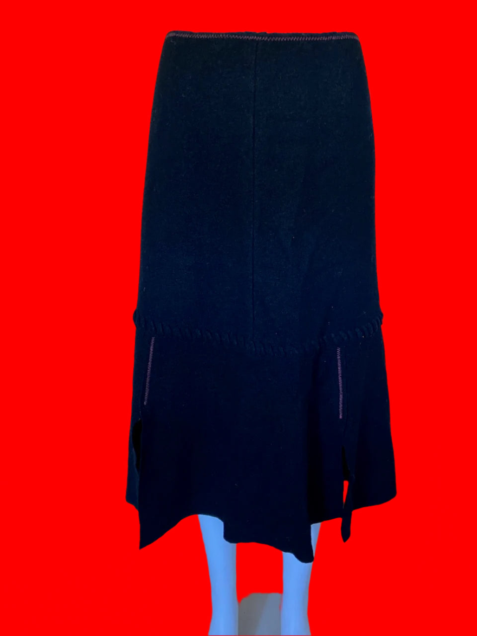 Vintage - Animale of France Toasty Wool Skirt - Size: L