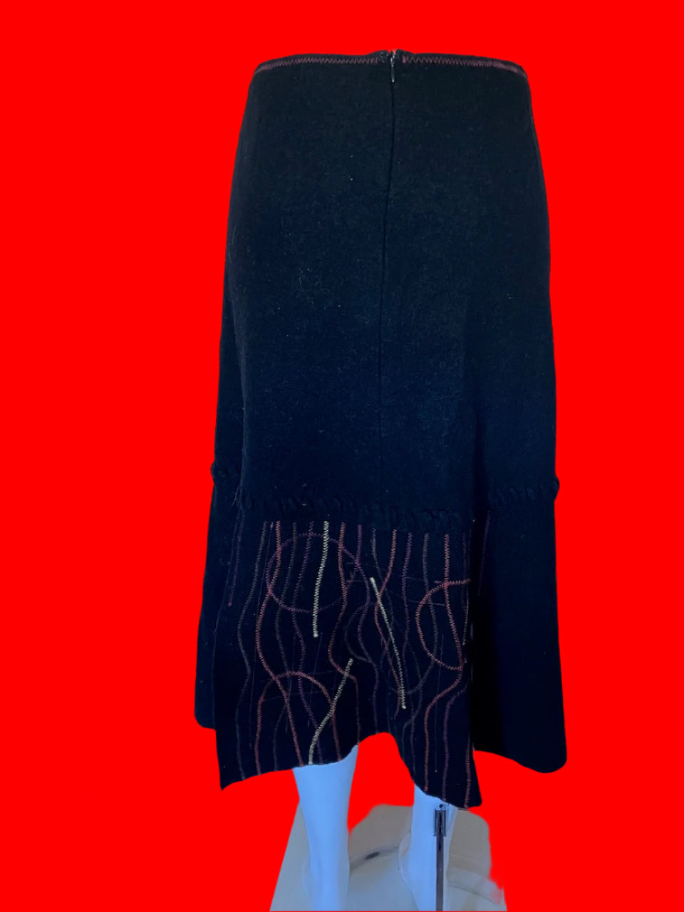 Vintage - Animale of France Toasty Wool Skirt - Size: L