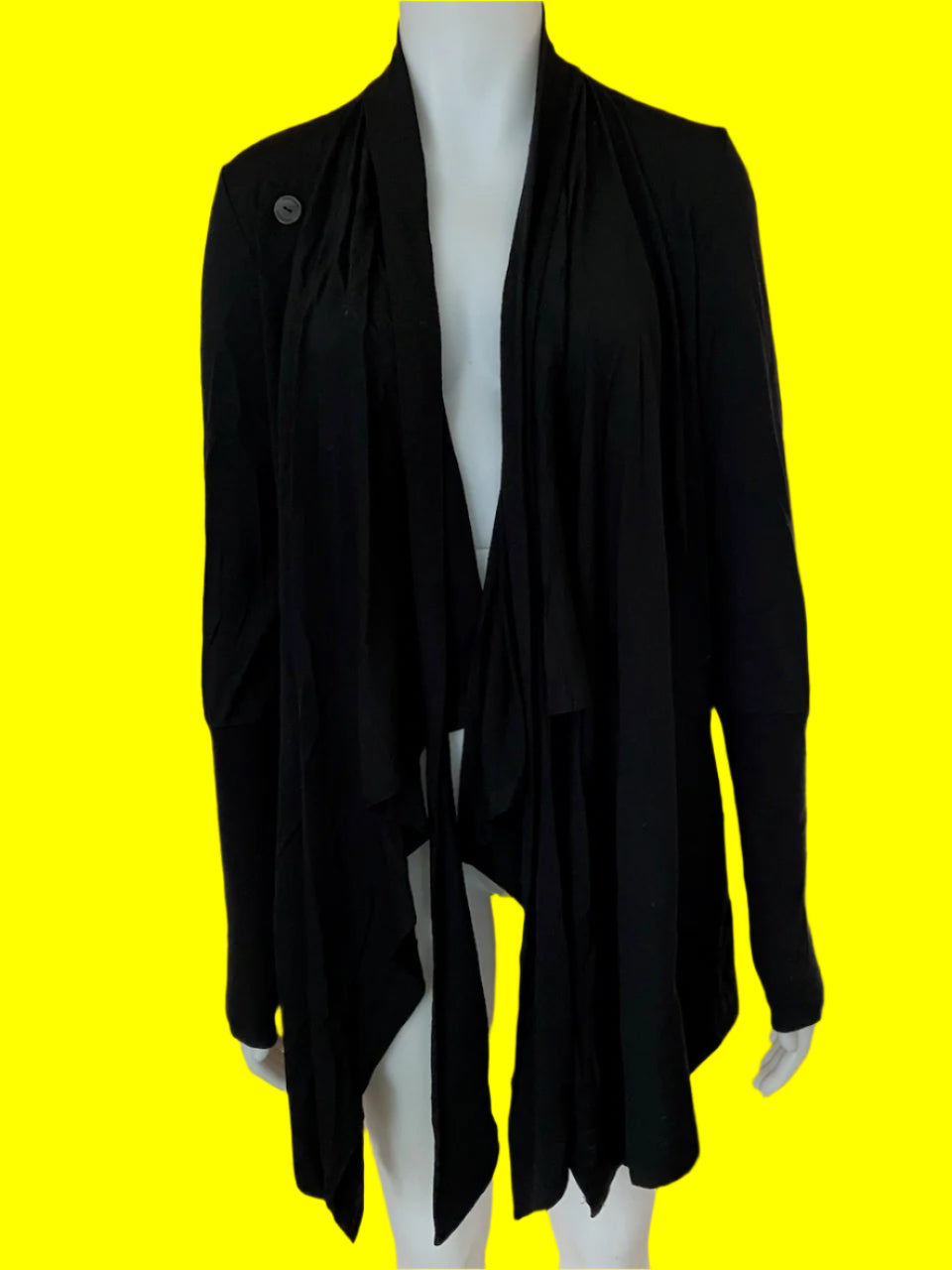 Icebreaker - Flowing Black Cardigan Excellent Condition - Size: S (Generous Fit)