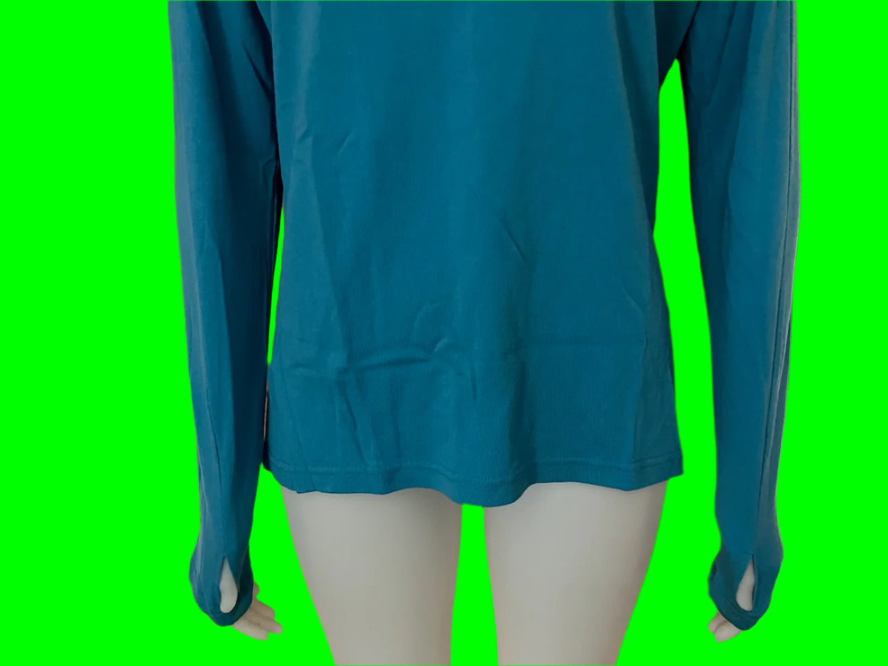 Macpac - Blue Merino Top With Zip - Unisex - Size: M
