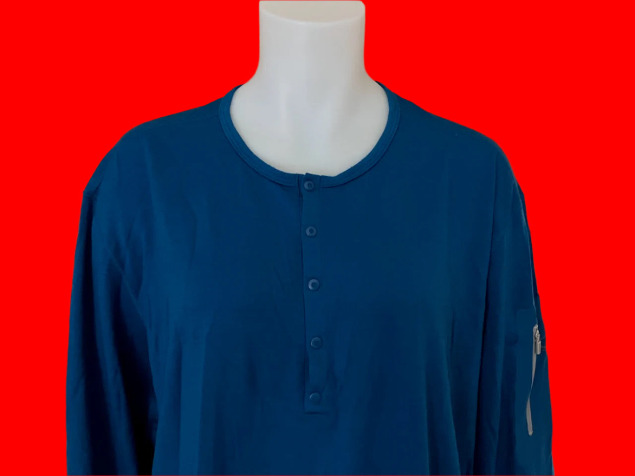 Icebreaker - Blue Top With Domes - Unisex - Size: XL