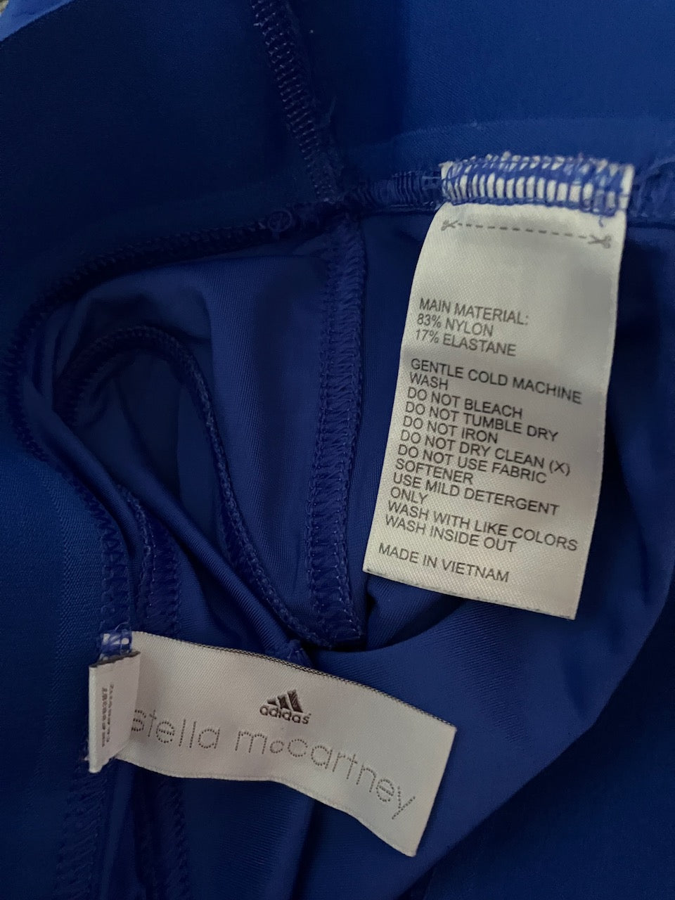 Stella McCartney Adidas - Blue Leggings in Excellent Condition - Size: S