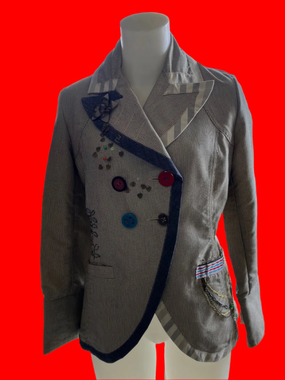 Desigual - Embellished Blazer - Size: 44