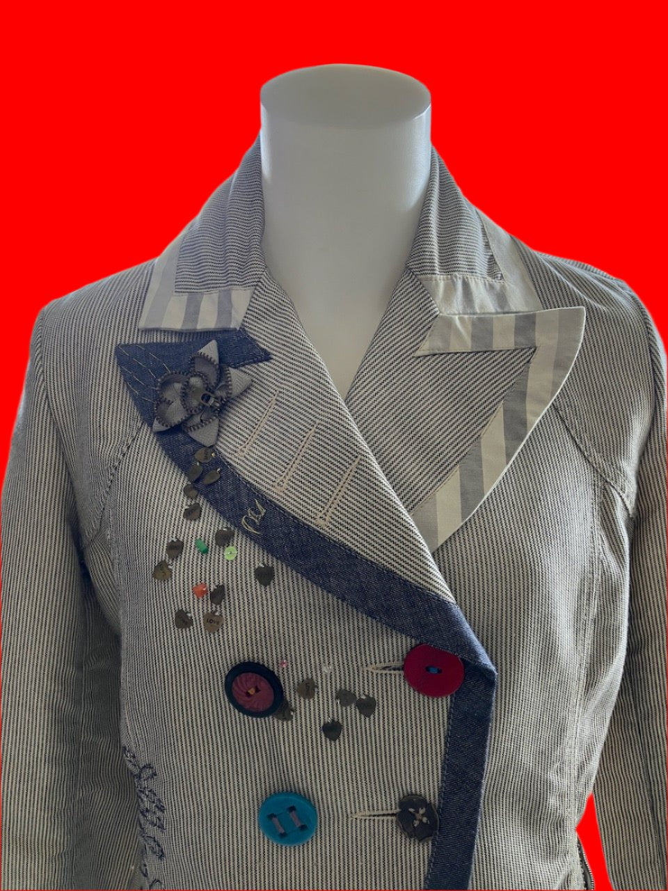 Desigual - Embellished Blazer - Size: 44