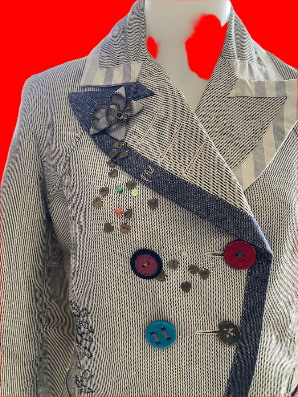 Desigual - Embellished Blazer - Size: 44
