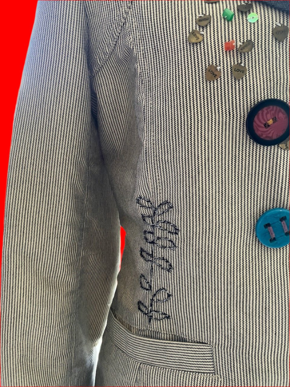 Desigual - Embellished Blazer - Size: 44