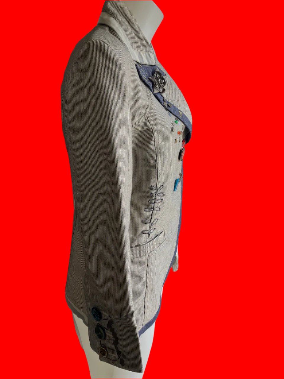 Desigual - Embellished Blazer - Size: 44