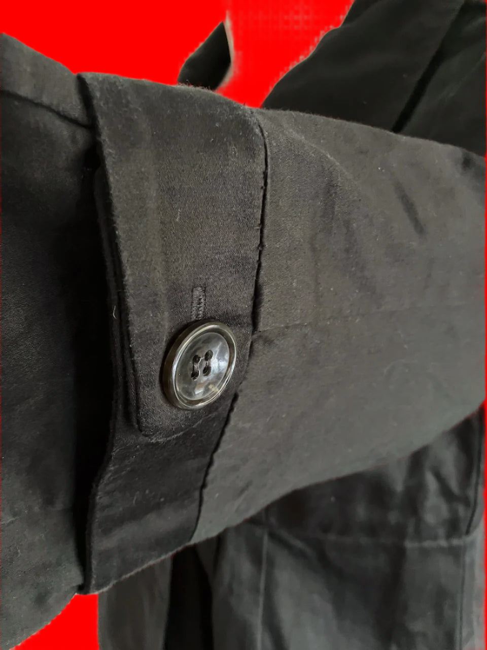 Cue - Long Style Lightweight Black Coat - Size: 10