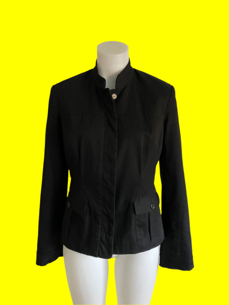 Max - Black Blazer With Pockets Size: 10