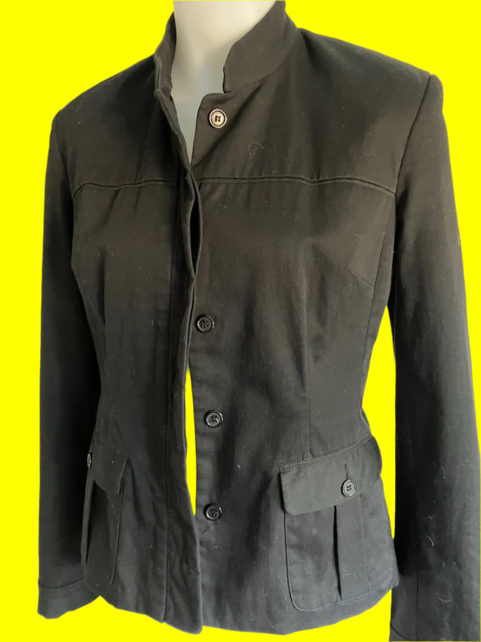 Max - Black Blazer With Pockets Size: 10