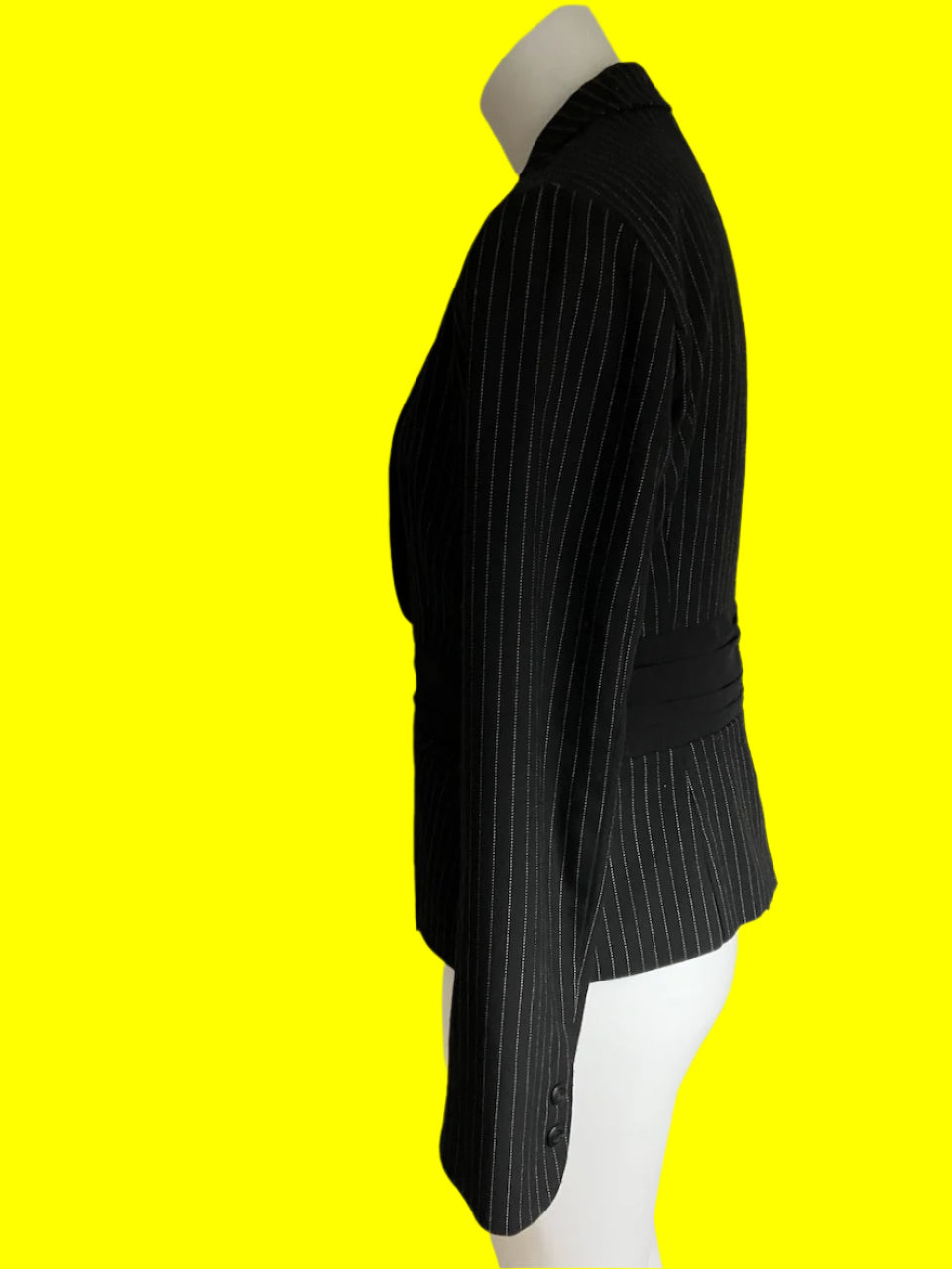 Review - Black & Pinstripe Blazer - Size: 12