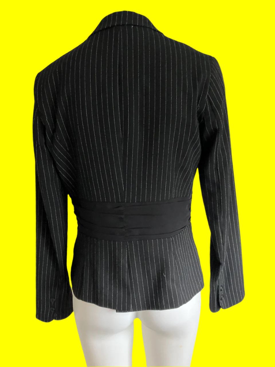 Review - Black & Pinstripe Blazer - Size: 12