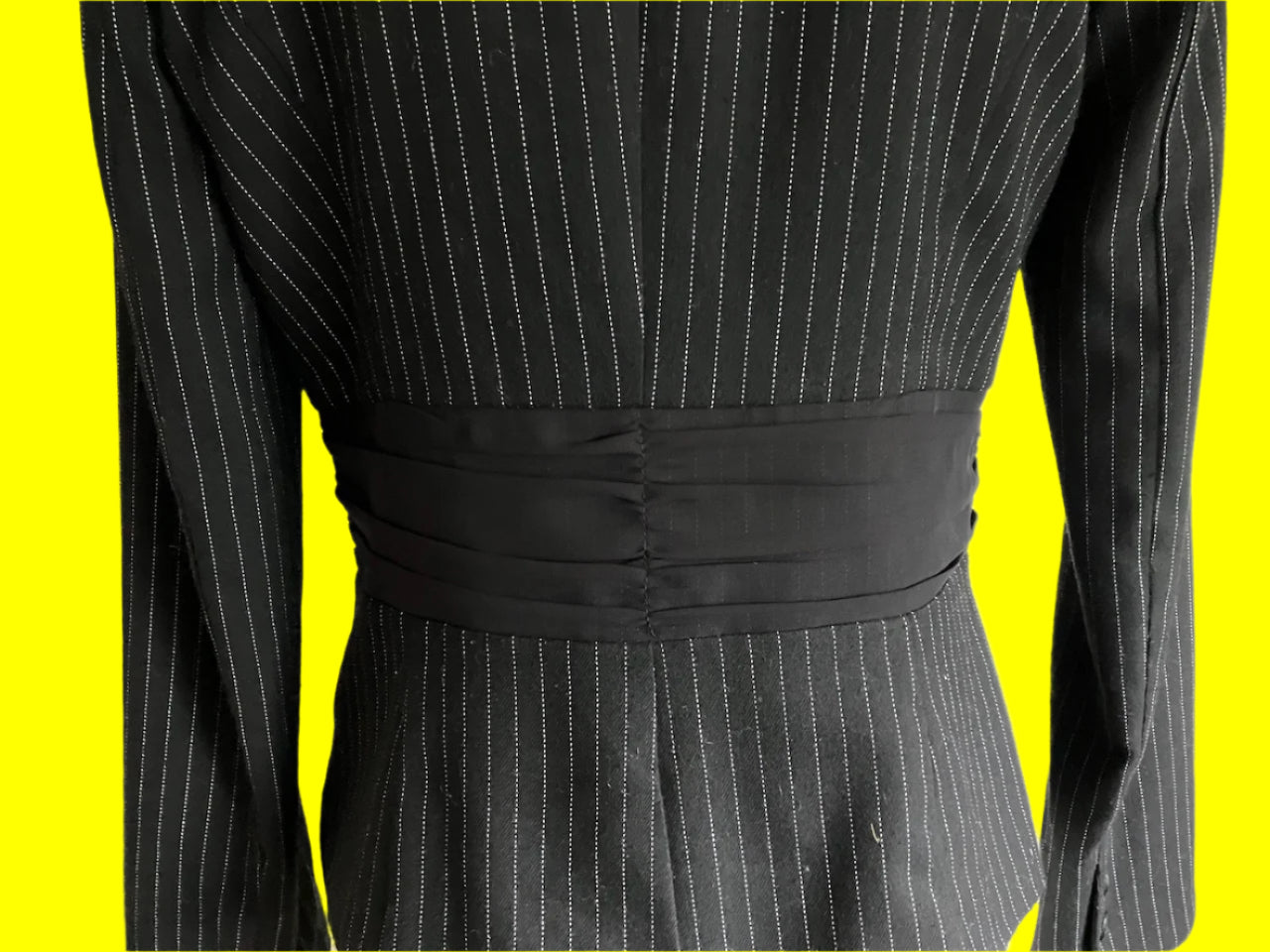 Review - Black & Pinstripe Blazer - Size: 12