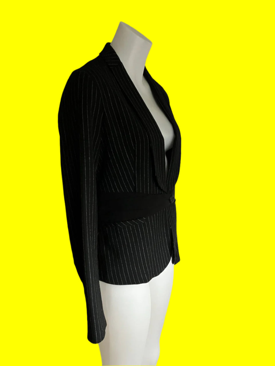 Review - Black & Pinstripe Blazer - Size: 12