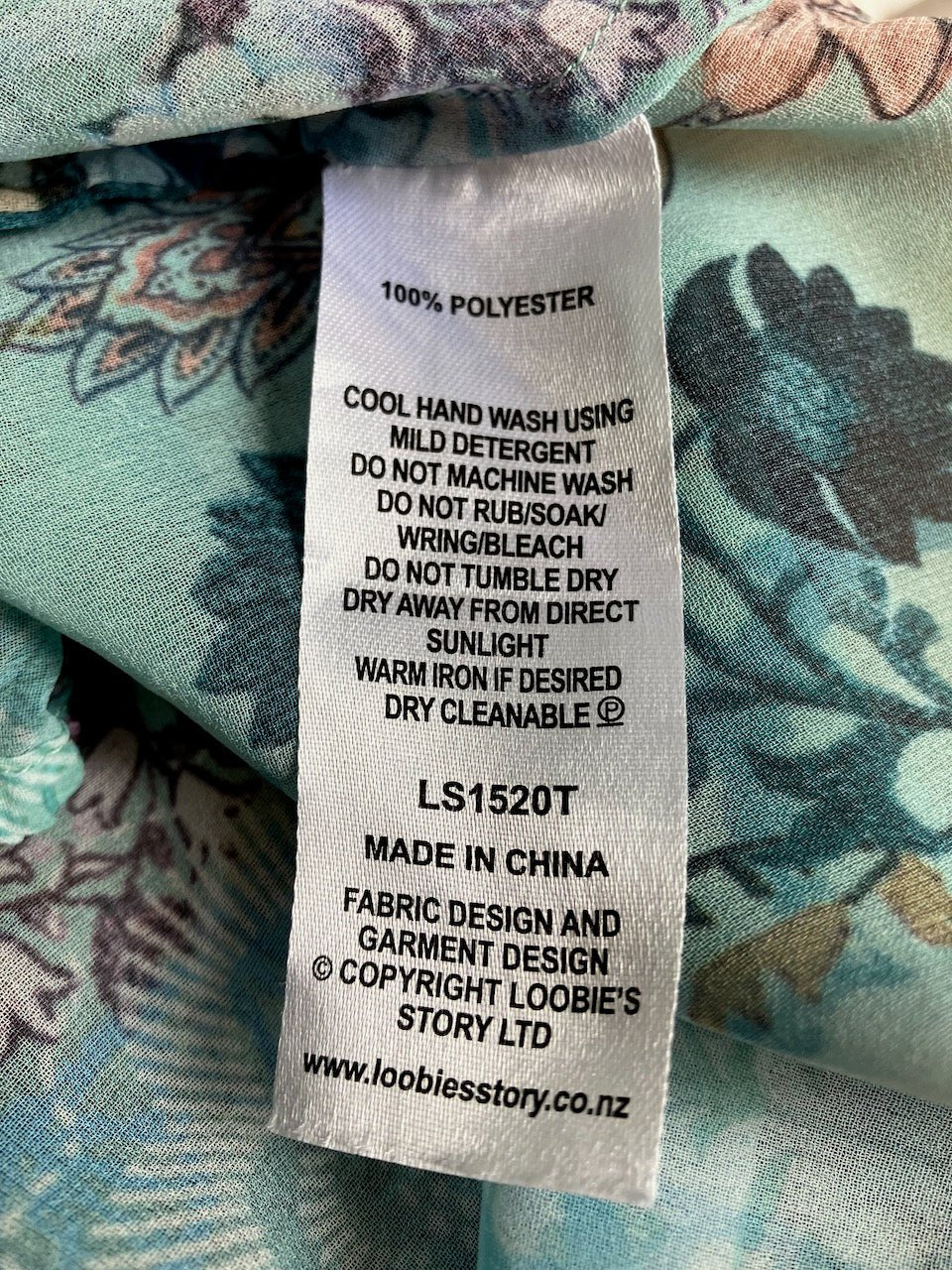 Loobies Story - Sheer Floral and Paisley Top - Size - XS