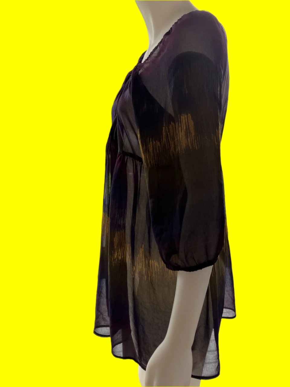 Wallis - NZ Designer Sheer Tunic Top - Size: M