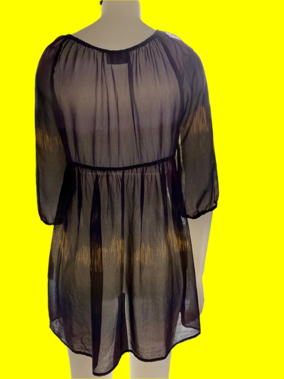 Wallis - NZ Designer Sheer Tunic Top - Size: M