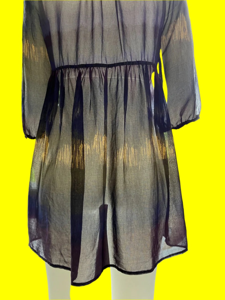Wallis - NZ Designer Sheer Tunic Top - Size: M