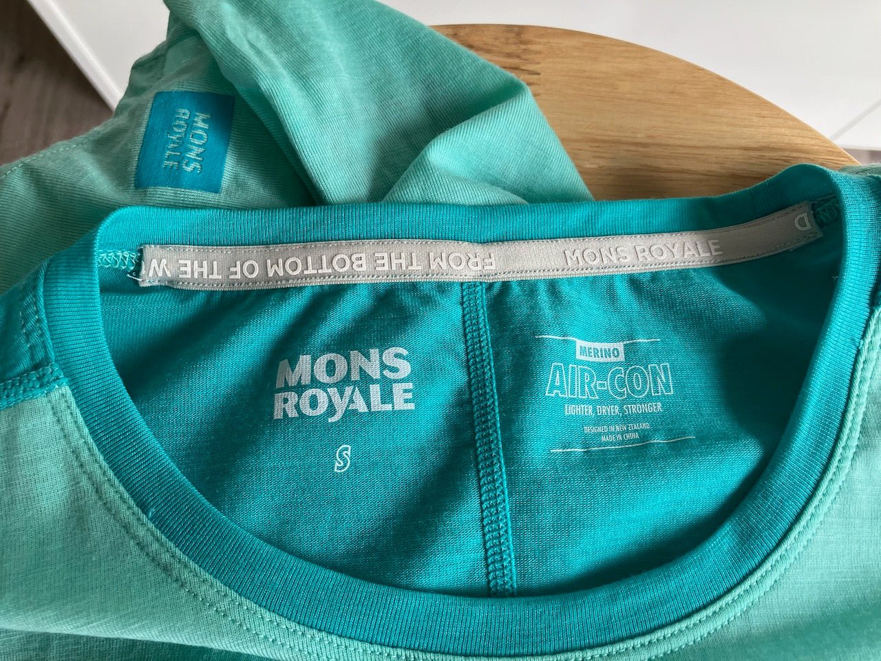 Mons Royale - Blue Merino Top - Size: S