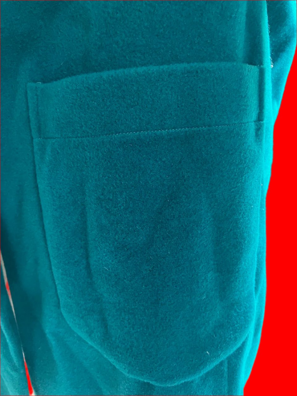 Curate By Trellise Cooper - Gorgeous Turquoise Wool Coat - Size: M