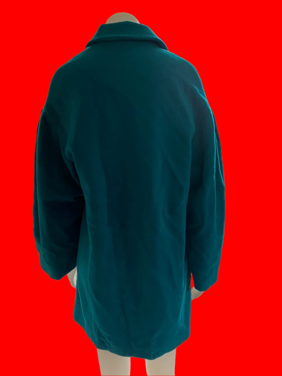 Curate By Trellise Cooper - Gorgeous Turquoise Wool Coat - Size: M