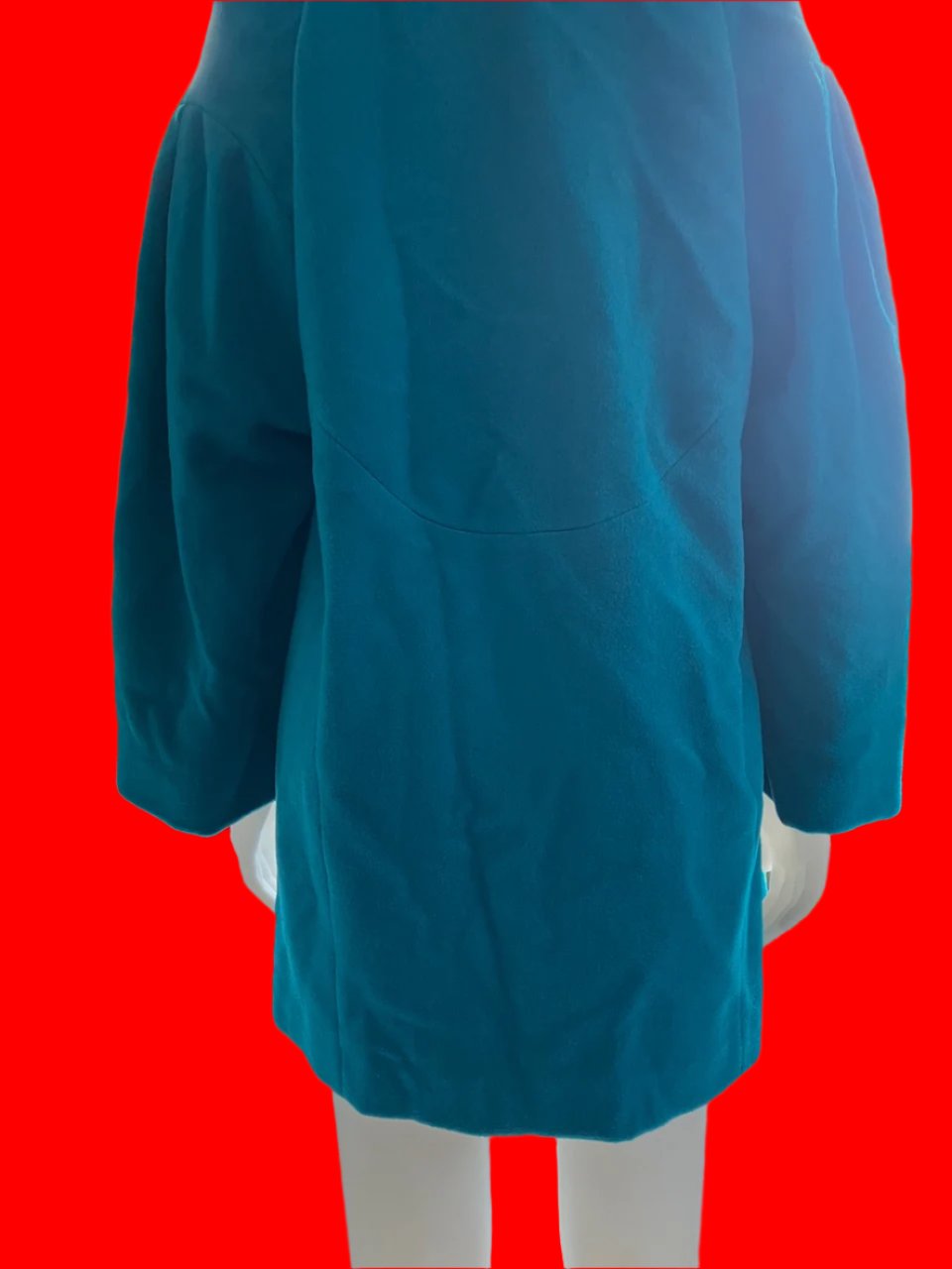 Curate By Trellise Cooper - Gorgeous Turquoise Wool Coat - Size: M