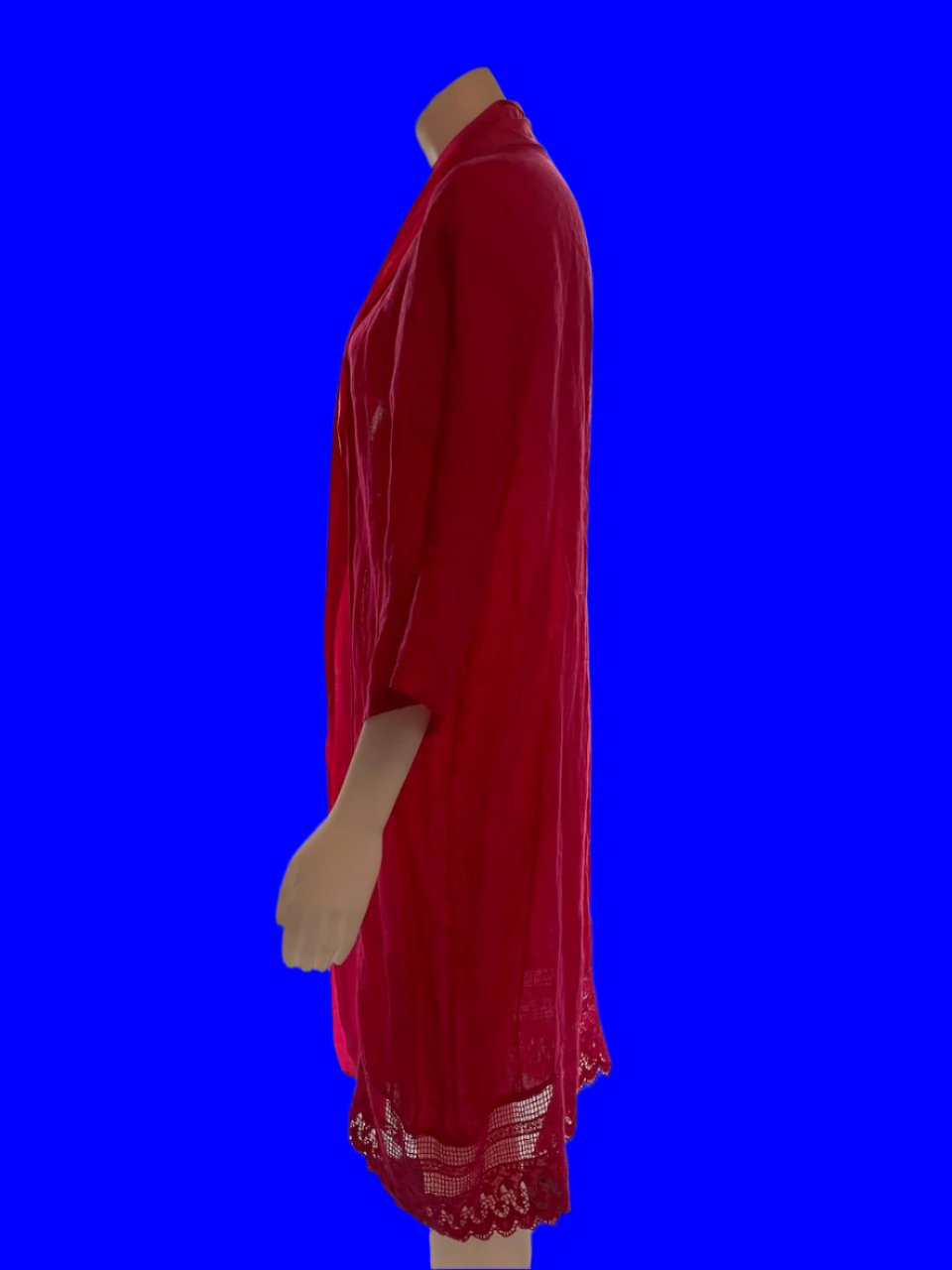 Simply Linen - Fuschia Pink Italian Made Robe - Size: S/M