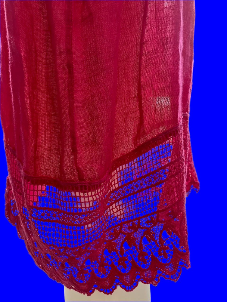 Simply Linen - Fuschia Pink Italian Made Robe - Size: S/M