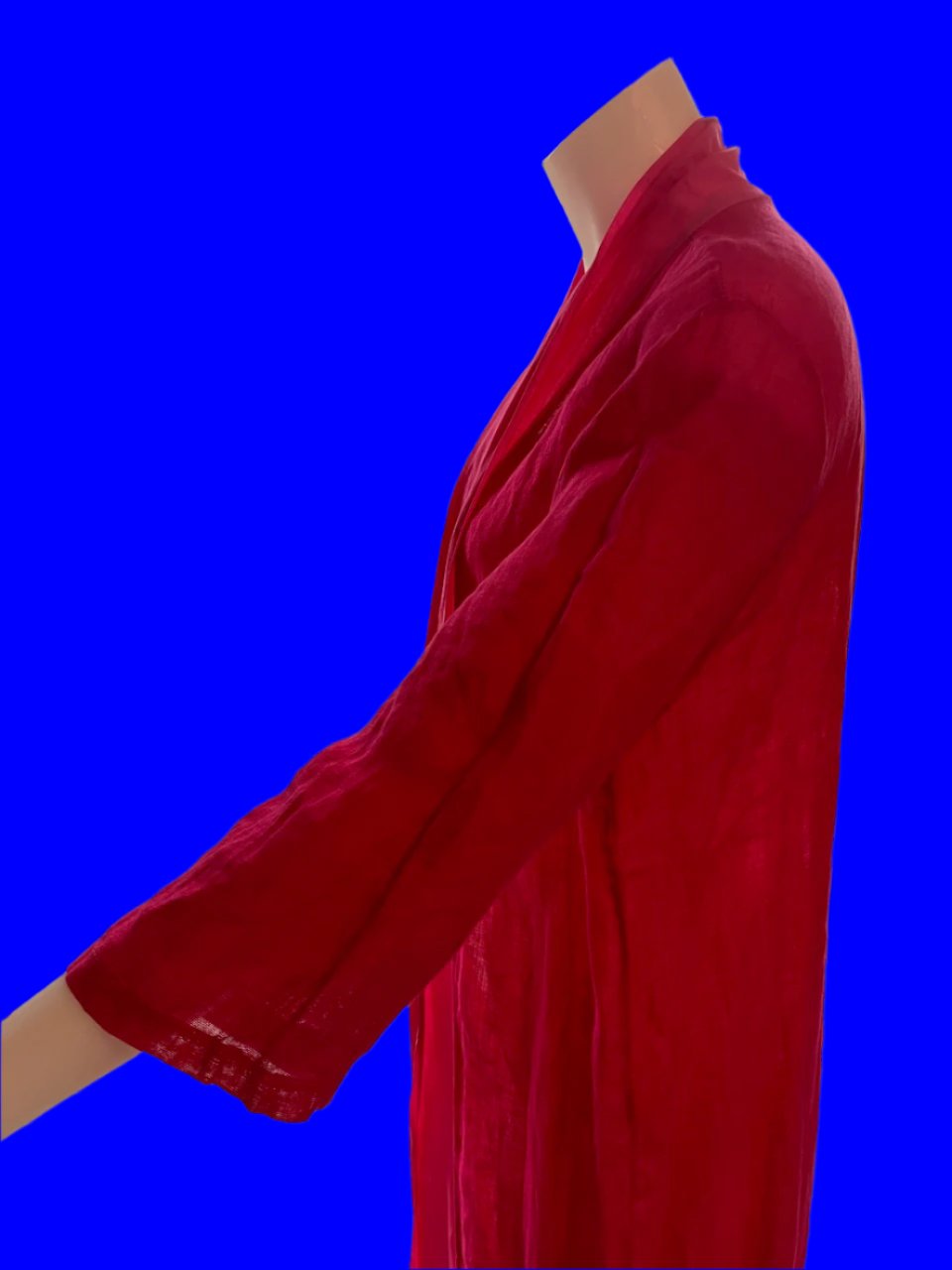 Simply Linen - Fuschia Pink Italian Made Robe - Size: S/M