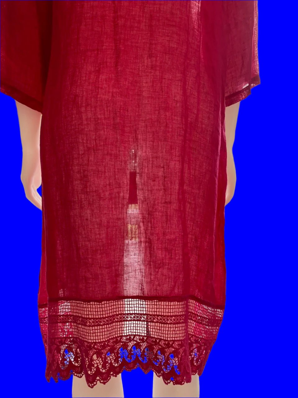 Simply Linen - Fuschia Pink Italian Made Robe - Size: S/M