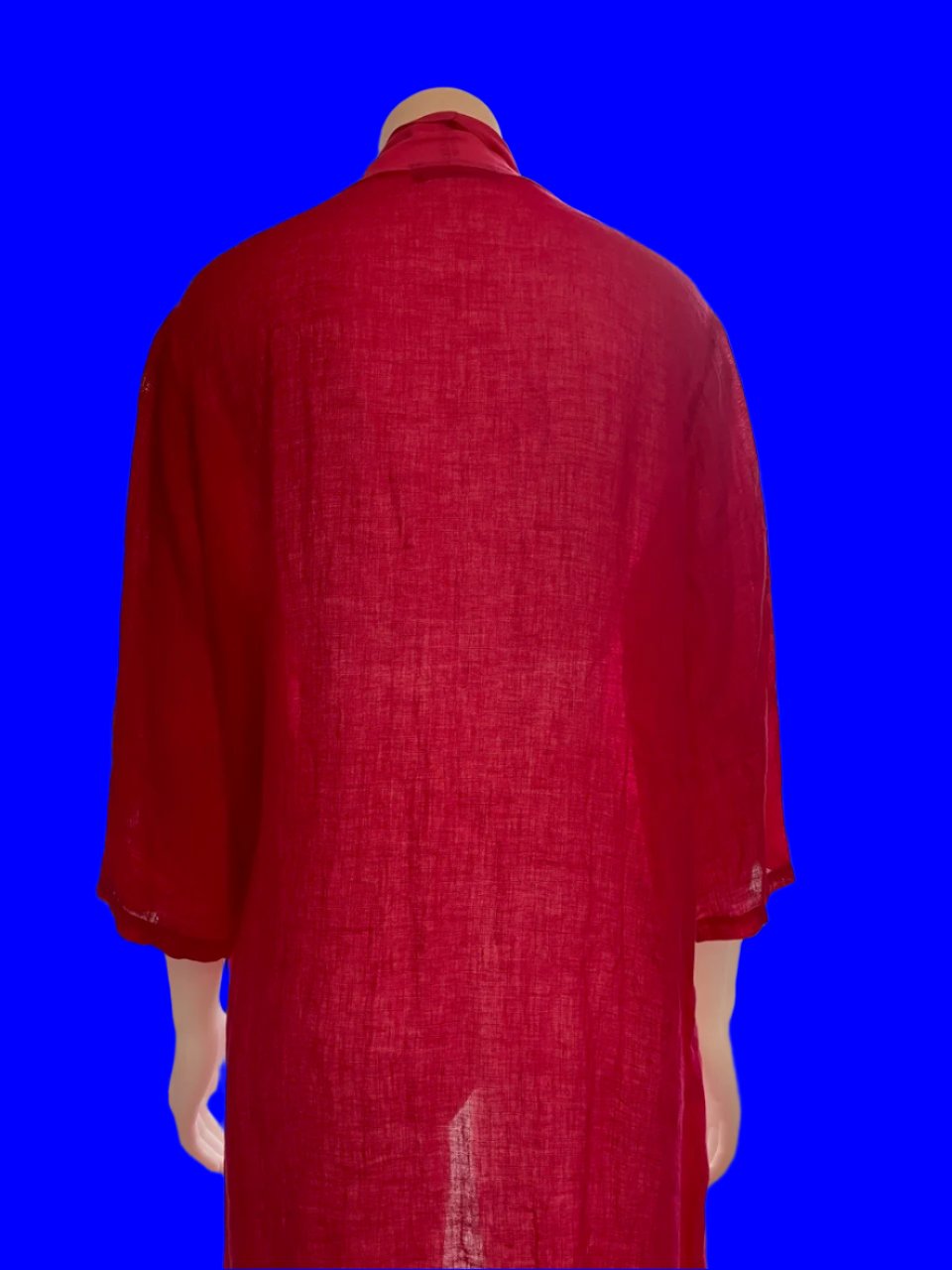 Simply Linen - Fuschia Pink Italian Made Robe - Size: S/M