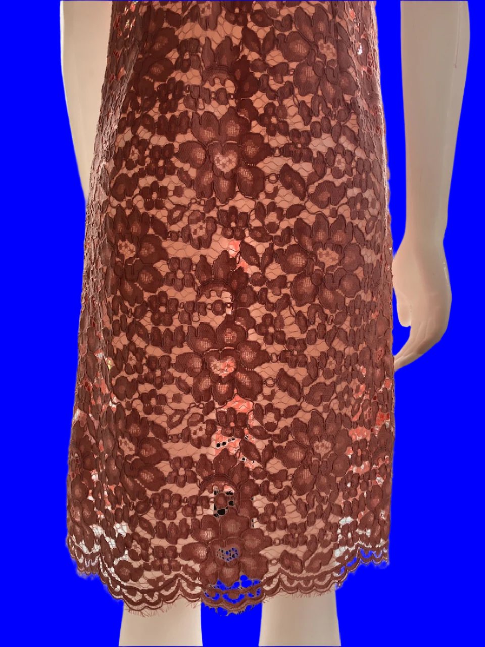 Perriam - NZ Made - Pink Lace Dress - Size: 12