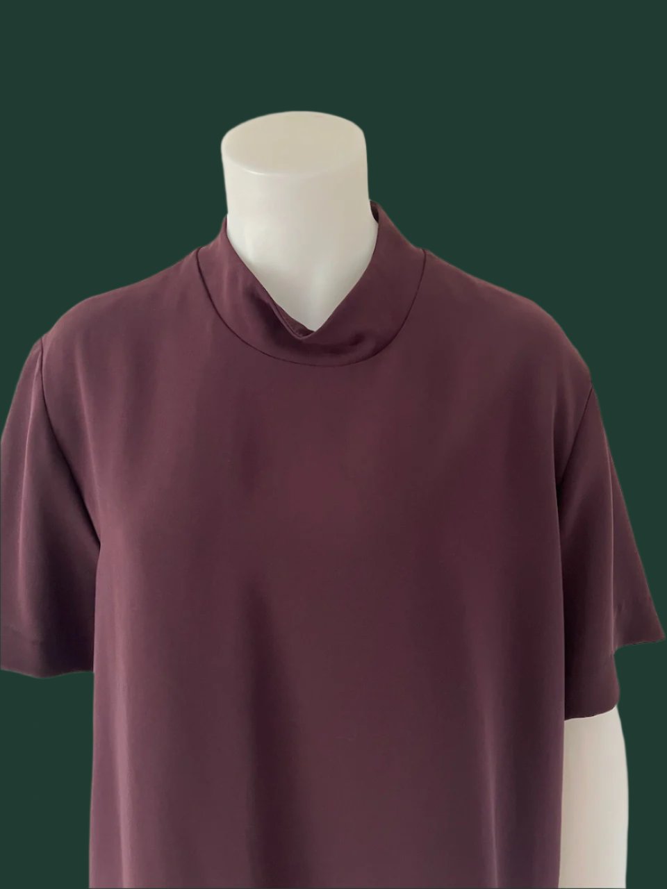 Juliette Hogan - NZ Made Designer Top in Aubergine - Size: 8