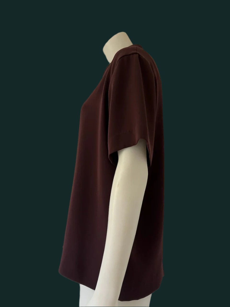 Juliette Hogan - NZ Made Designer Top in Aubergine - Size: 8