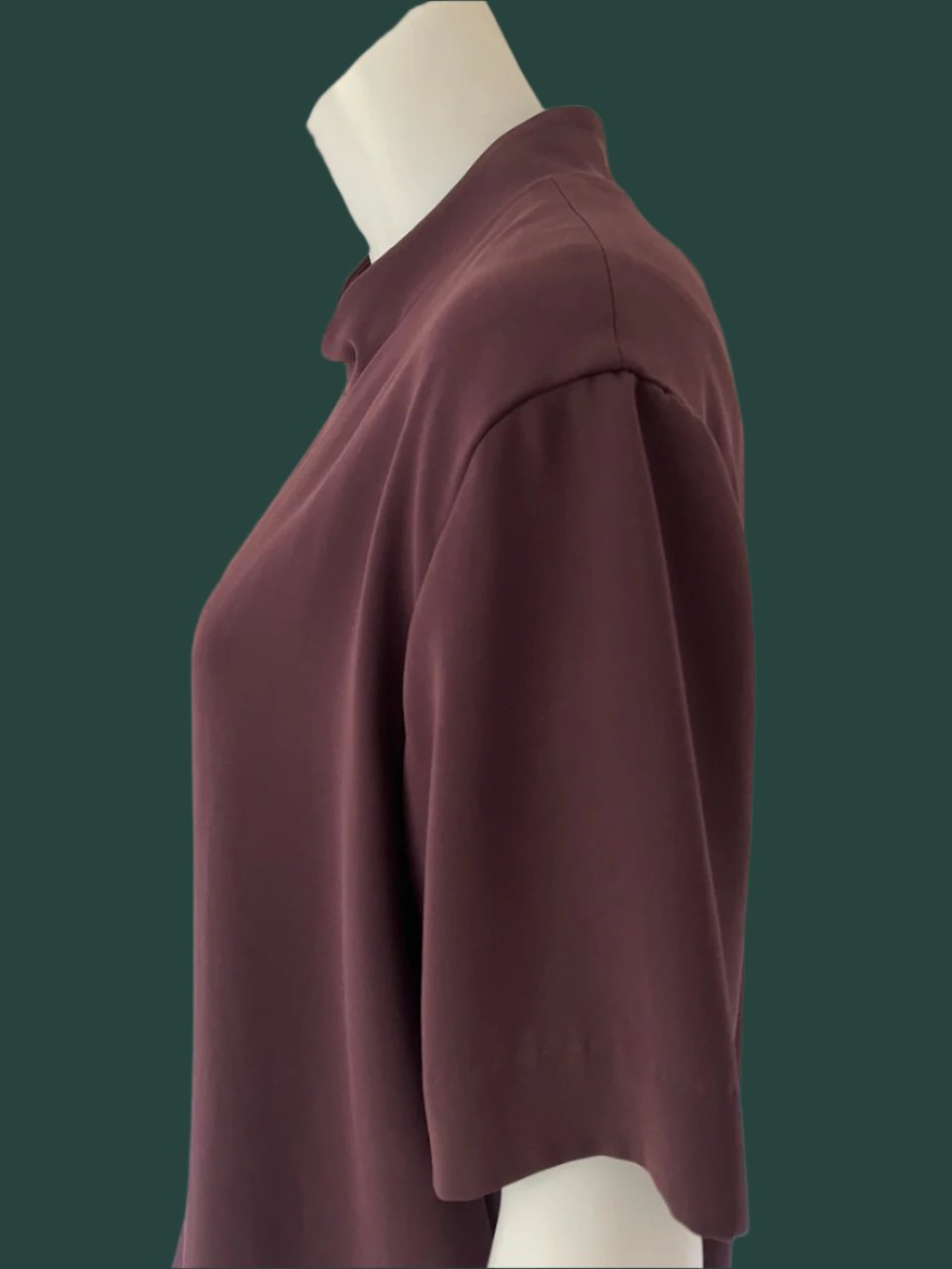 Juliette Hogan - NZ Made Designer Top in Aubergine - Size: 8