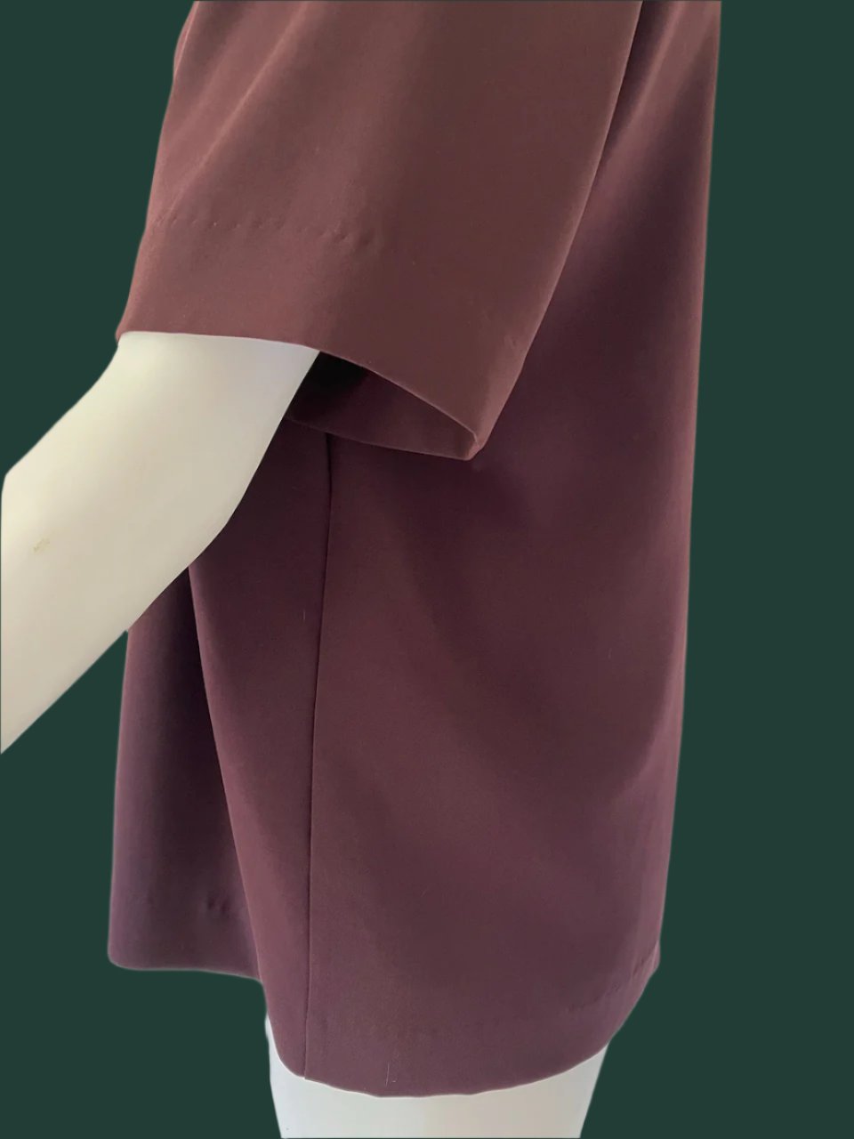 Juliette Hogan - NZ Made Designer Top in Aubergine - Size: 8