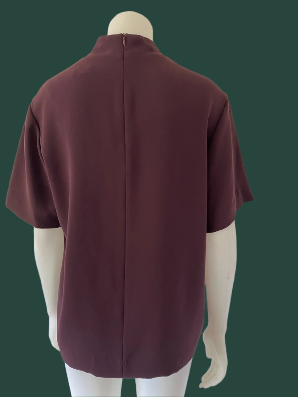 Juliette Hogan - NZ Made Designer Top in Aubergine - Size: 8