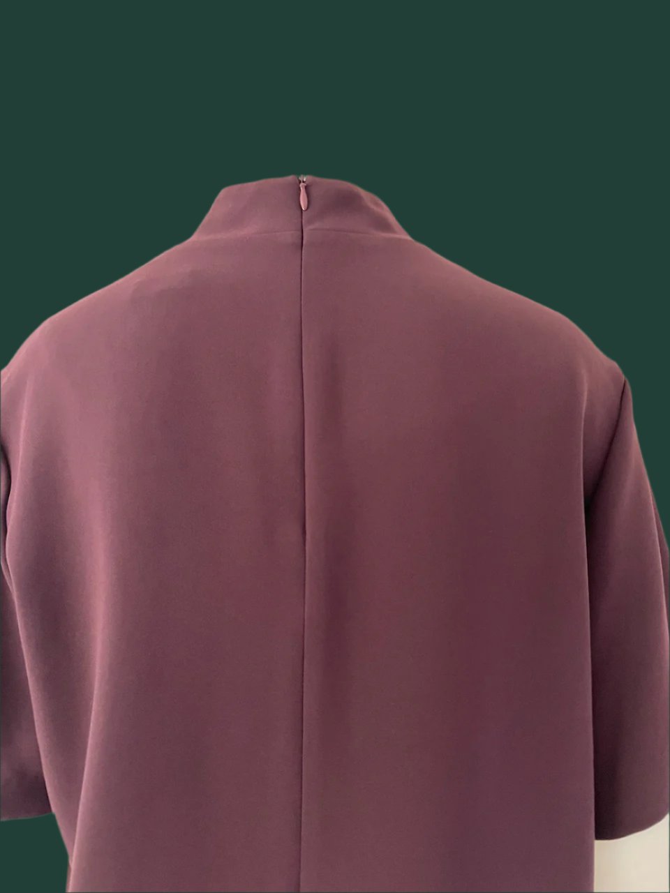 Juliette Hogan - NZ Made Designer Top in Aubergine - Size: 8