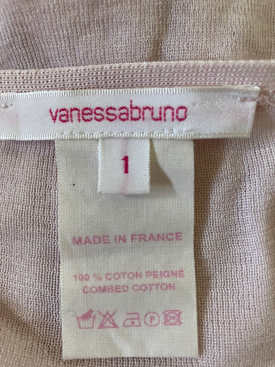 Vanessa Bruno - Baby Pink Cotton Cardigan - Size: XS
