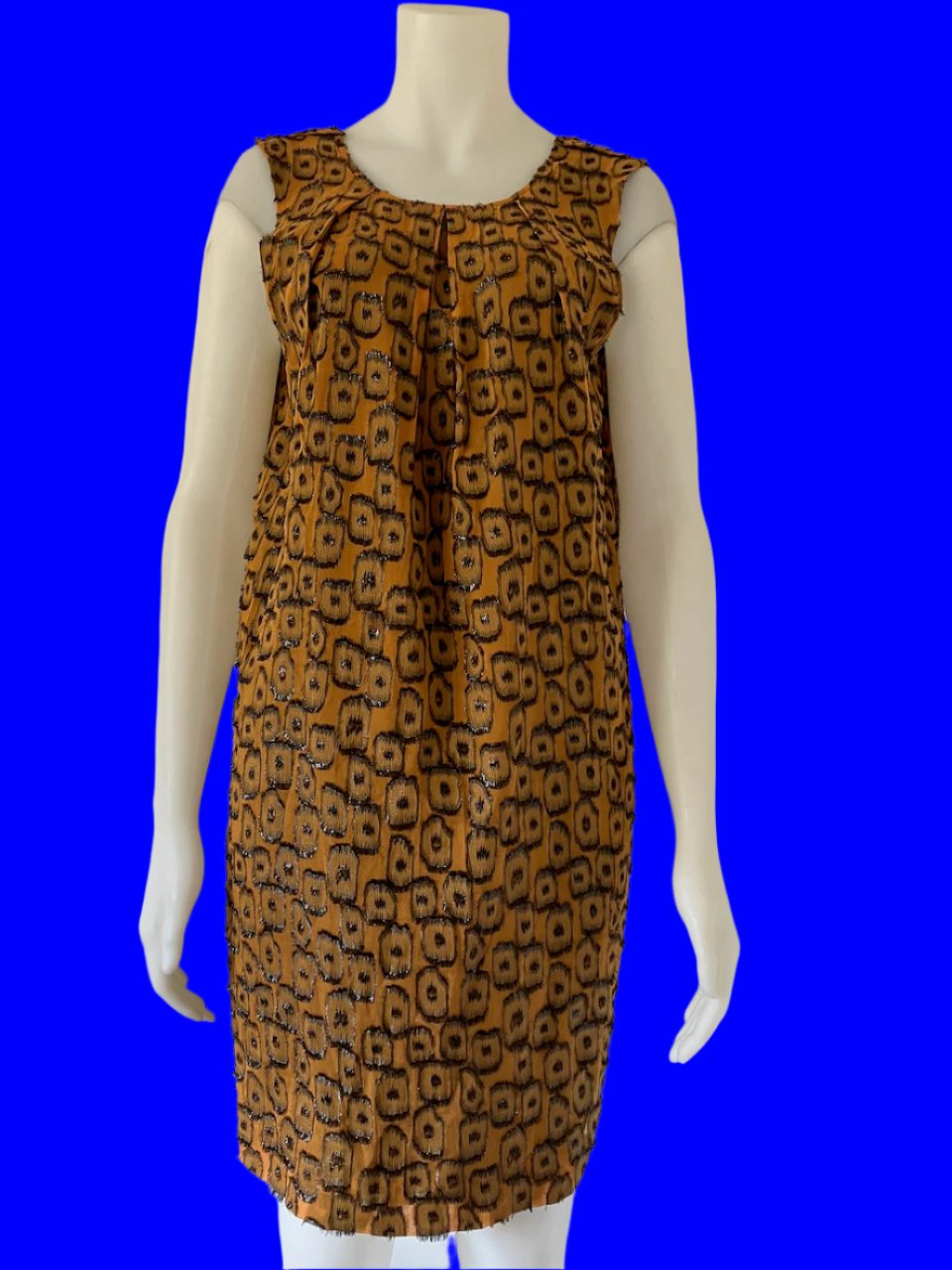 Gorman - Copper Textured Party Dress - Size: 12