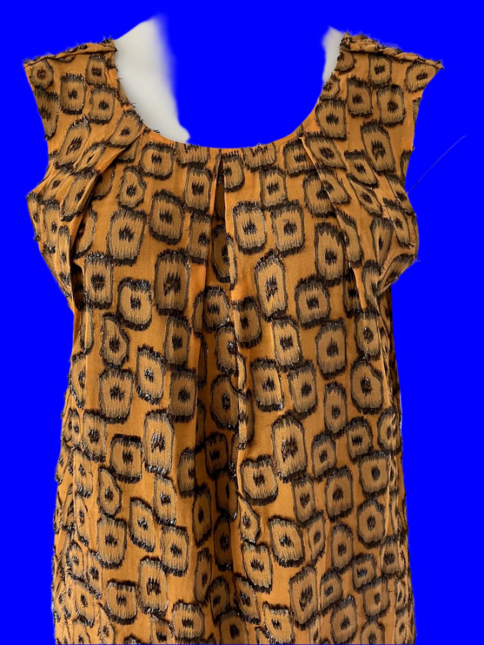 Gorman - Copper Textured Party Dress - Size: 12