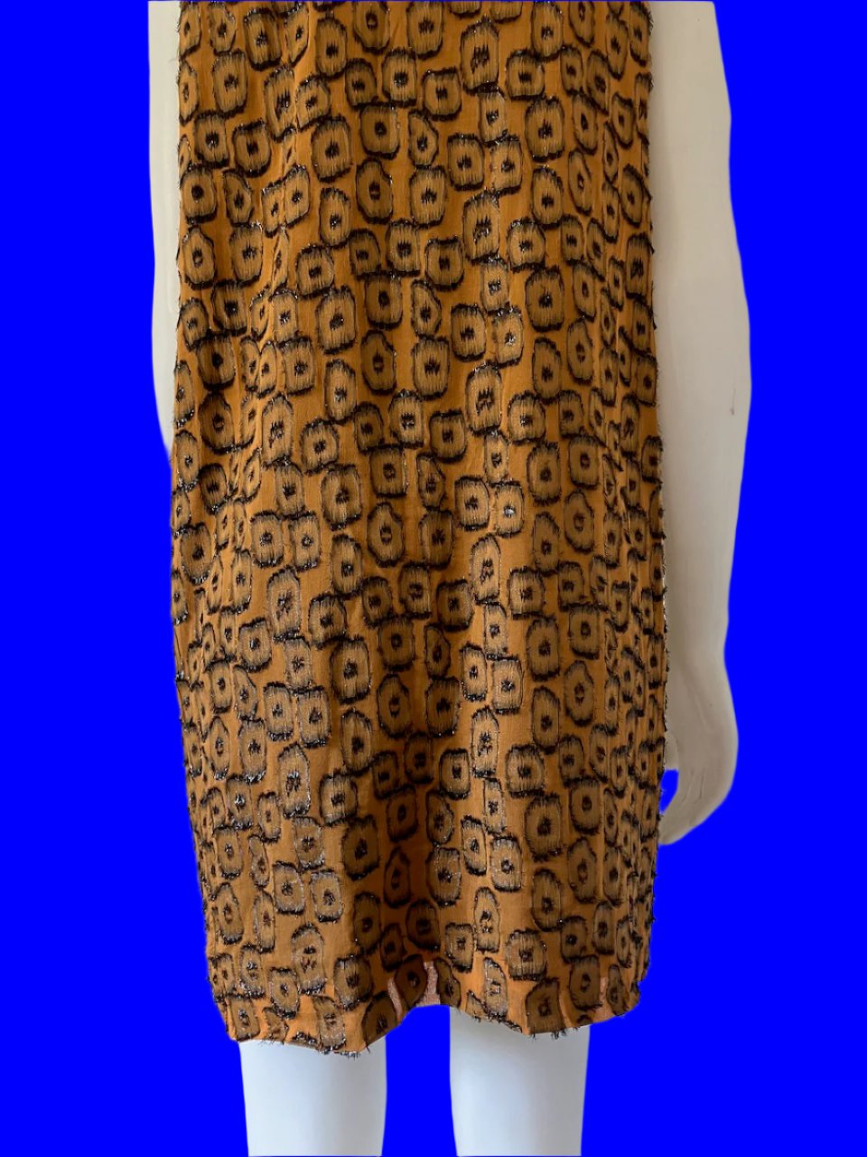 Gorman - Copper Textured Party Dress - Size: 12