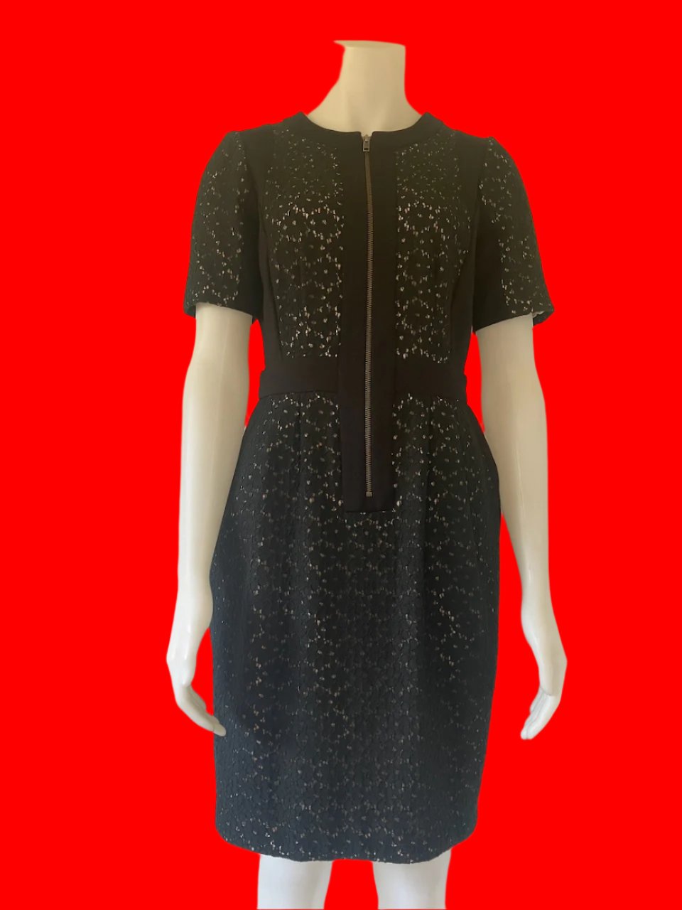 Moss & Spy - Australian Designer Black Lace Dress- Size: 12
