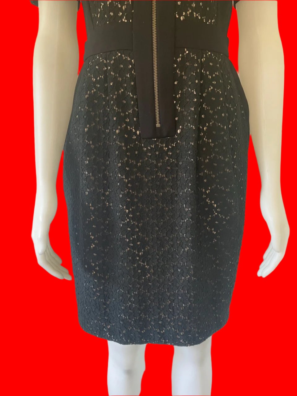 Moss & Spy - Australian Designer Black Lace Dress- Size: 12
