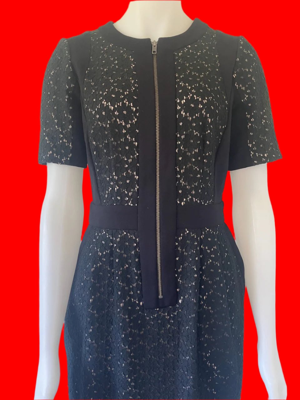 Moss & Spy - Australian Designer Black Lace Dress- Size: 12
