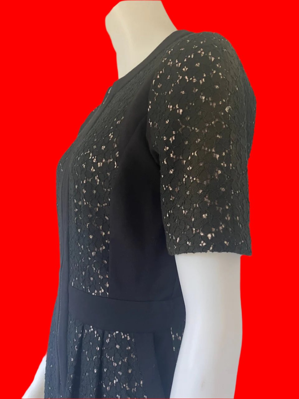 Moss & Spy - Australian Designer Black Lace Dress- Size: 12