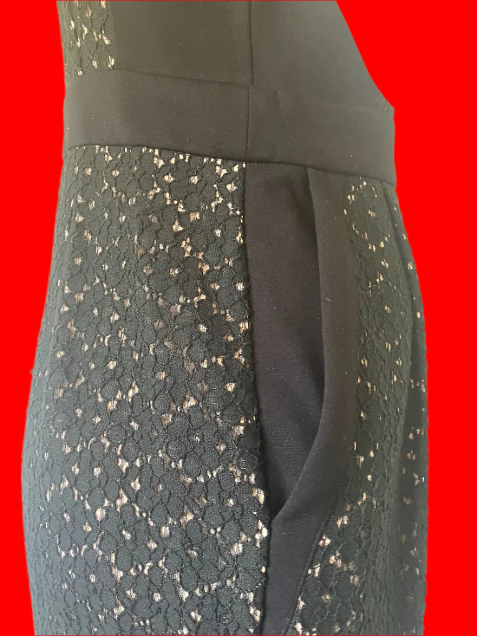 Moss & Spy - Australian Designer Black Lace Dress- Size: 12