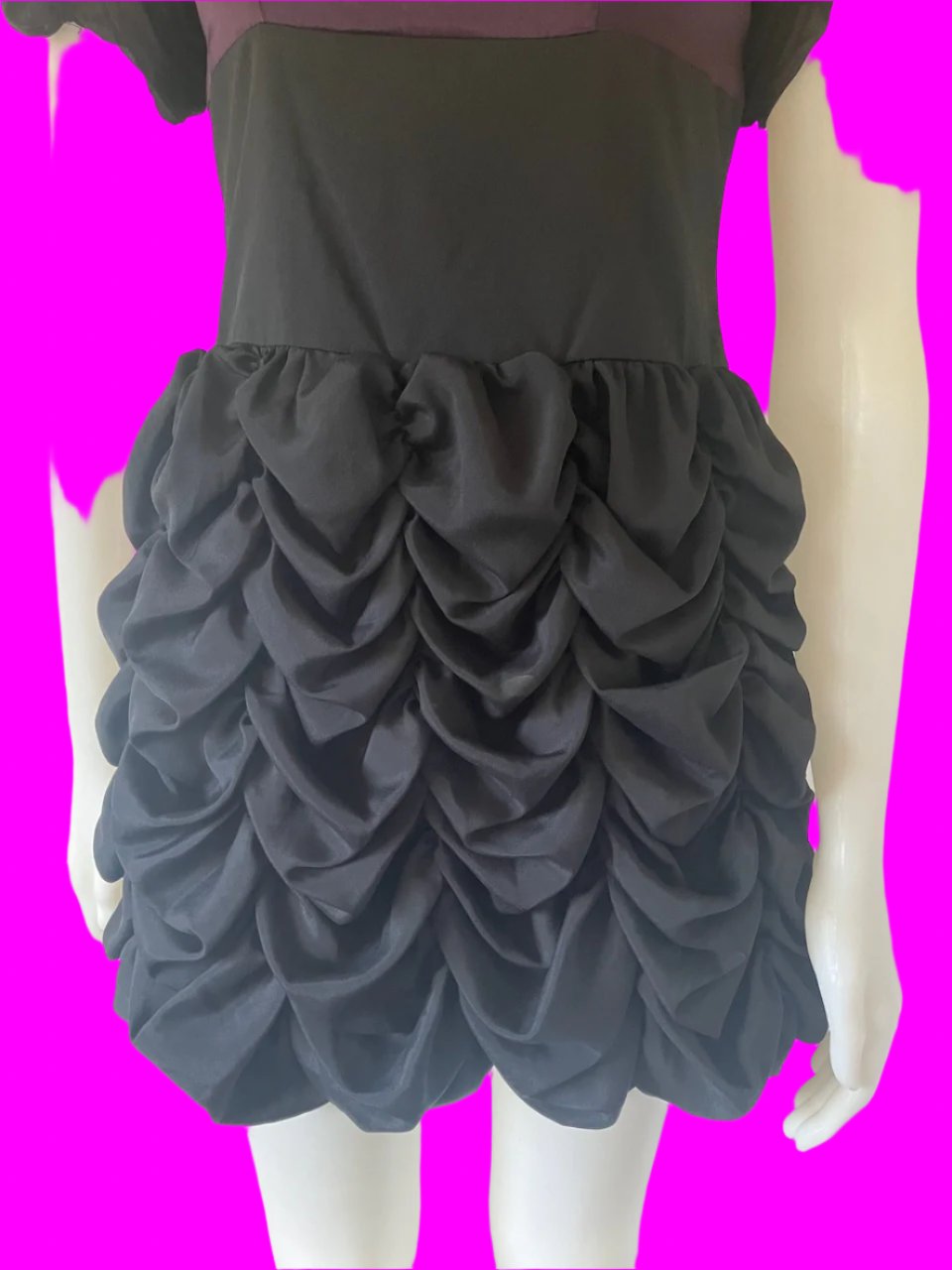 Marc Jacobs - Purple & Black Silk Dress - Size: 8
