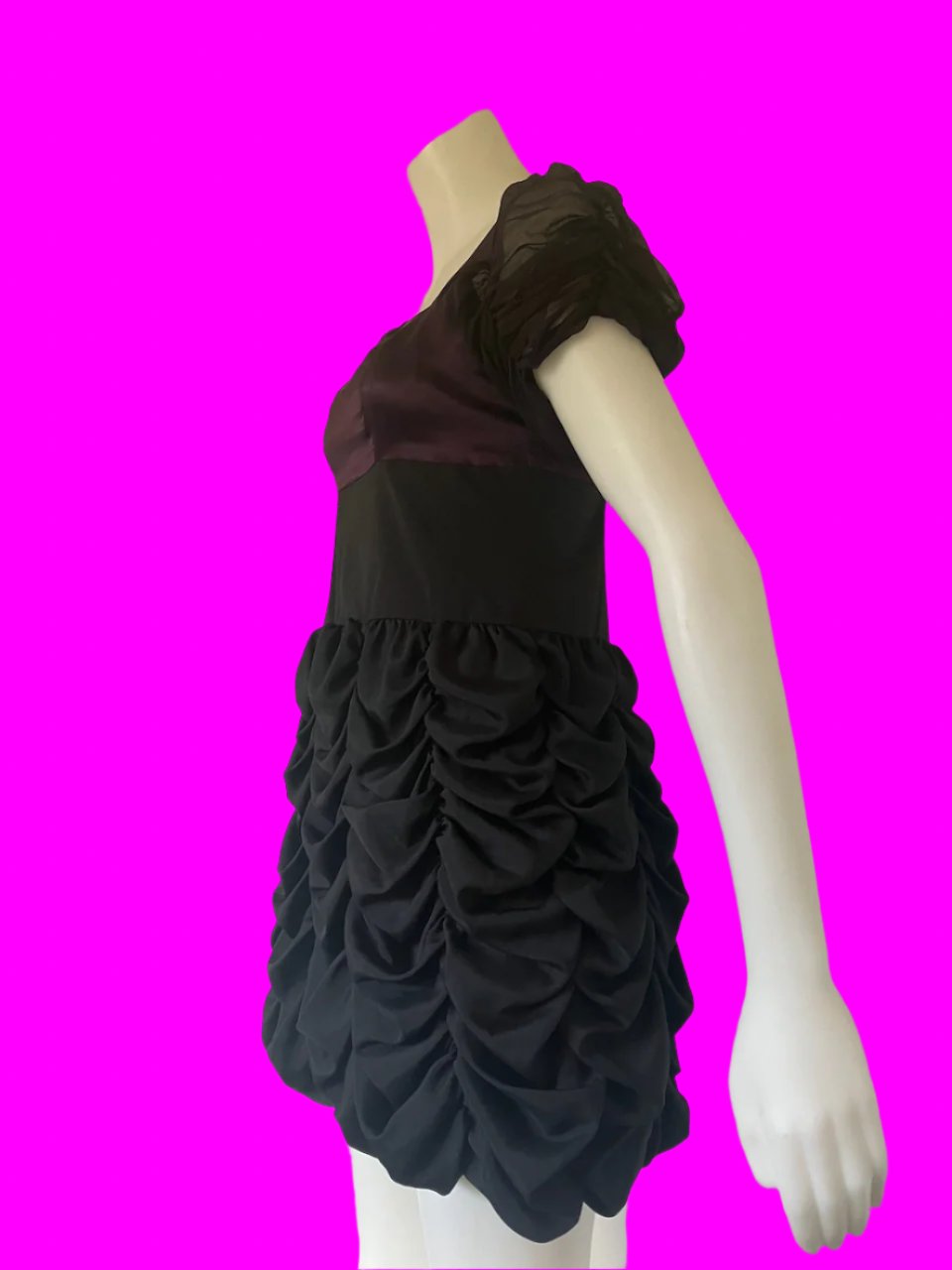 Marc Jacobs - Purple & Black Silk Dress - Size: 8